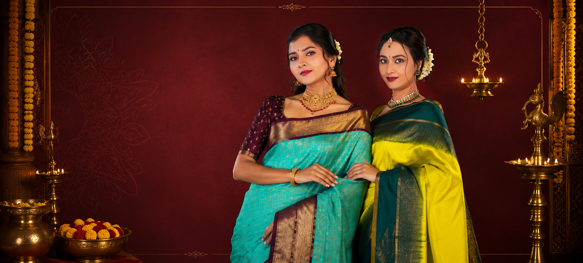 Image of Traditional South Indian Sarees : An Heirloom of Heritage woven across the Looms of South India
