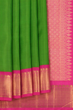 Image of Kanchipuram Silk Green Saree