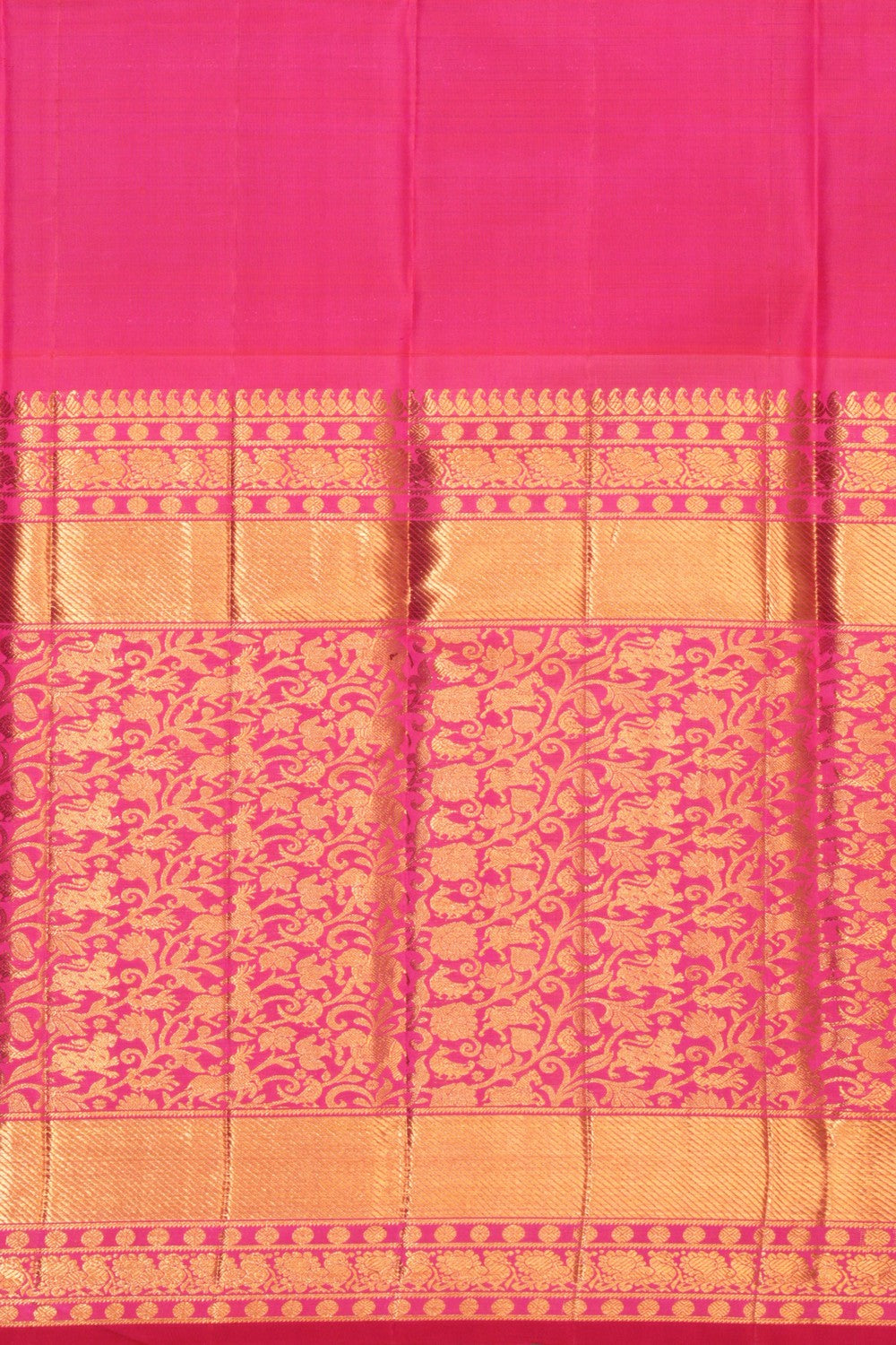 Kanchipattu Kattam Green Saree