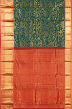 Image of Kanchipattu Brocade Green Saree