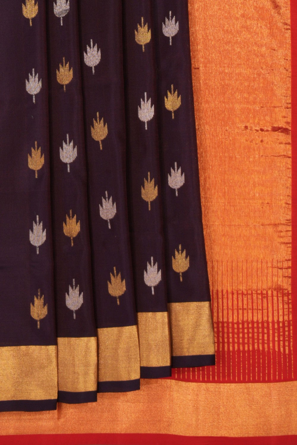 Uppada Silk Maroon Saree