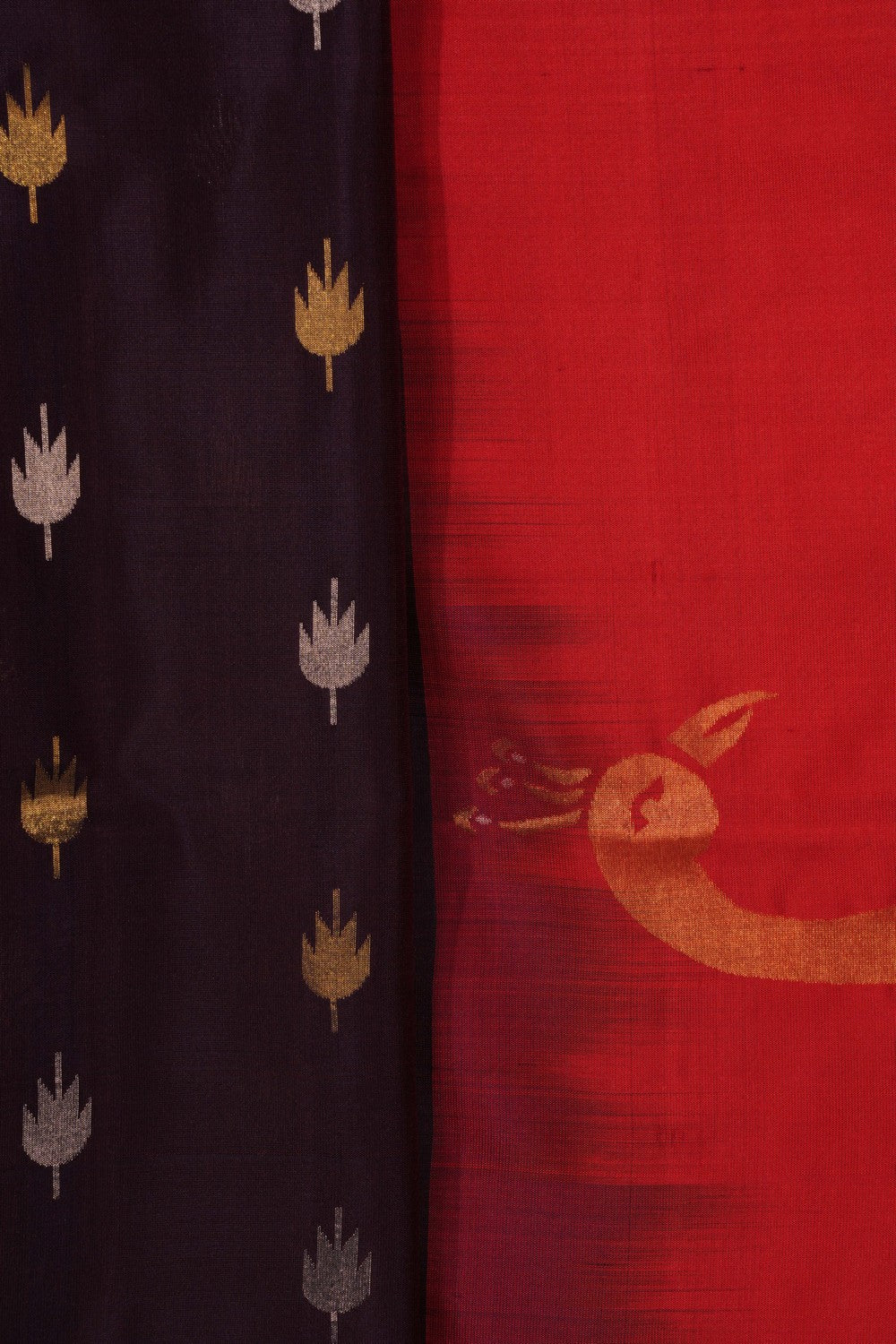 Uppada Silk Maroon Saree