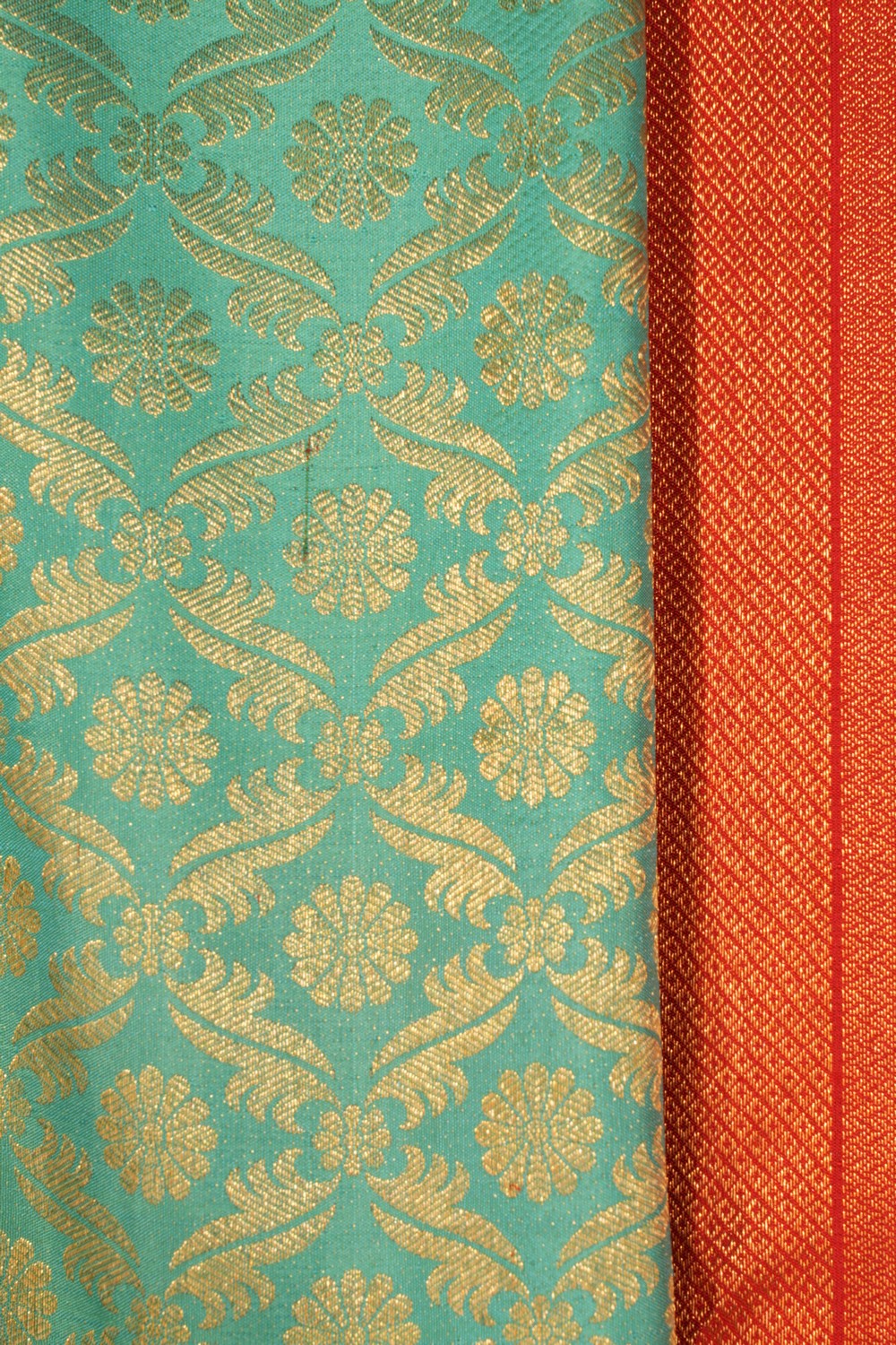 Kanchipattu Brocade Sea Green Saree