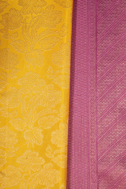 Image of Kanchipattu Brocade Yellow Saree