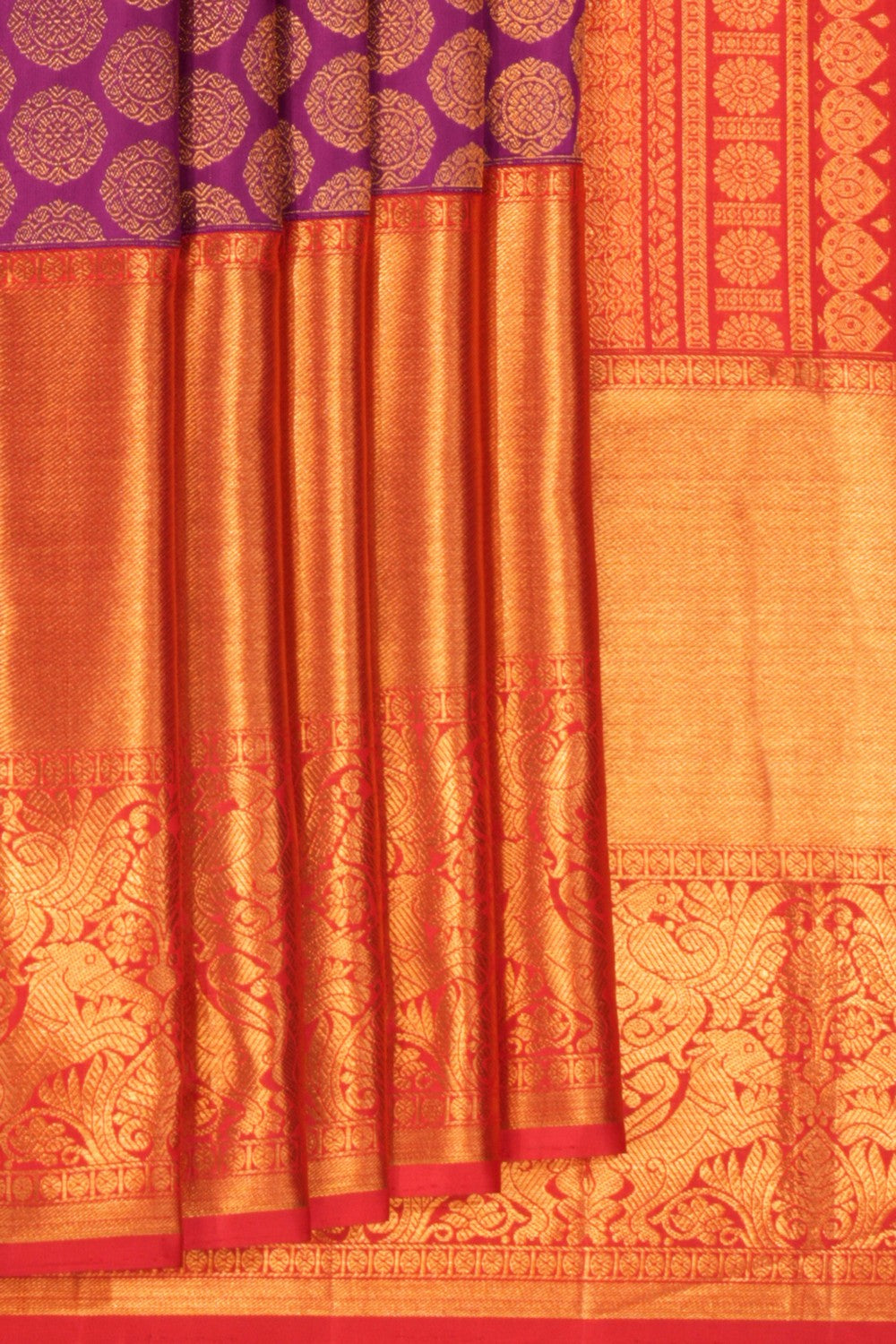 Kanchipattu Brocade Purple Saree