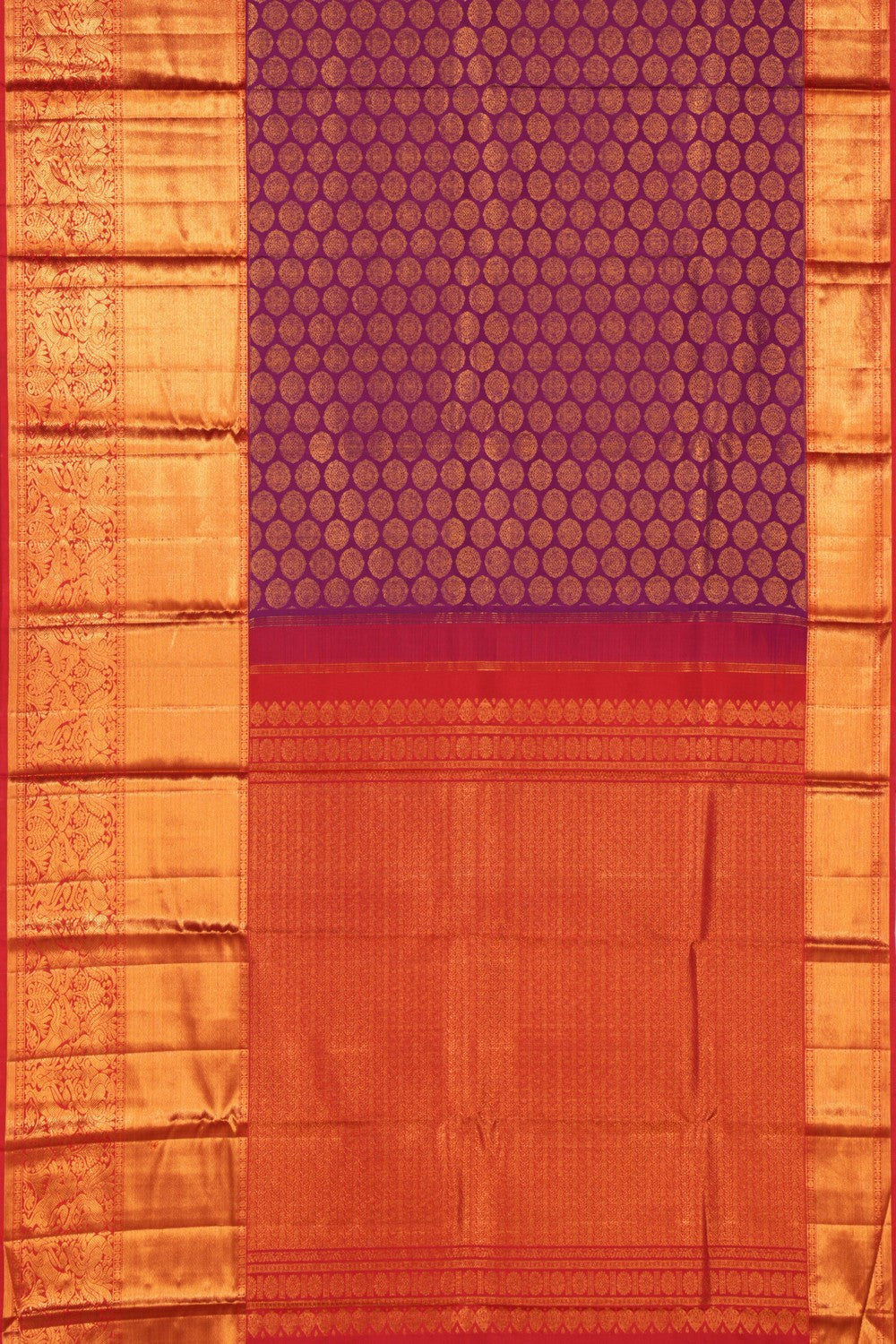 Kanchipattu Brocade Purple Saree