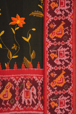 Image of Rajkot Patola Silk Floral Saree