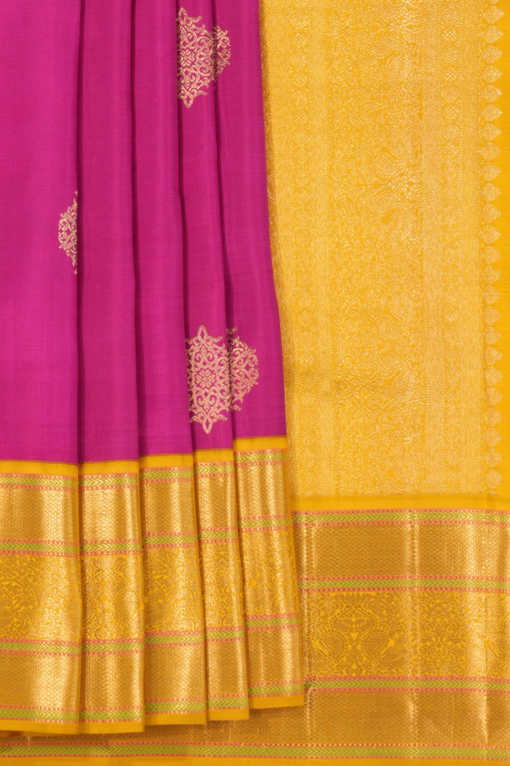 Arani Silk Magenta Pink Saree