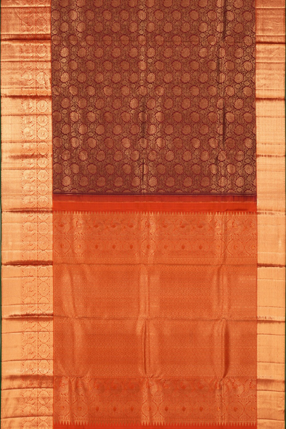 Kanchipattu Brocade Maroon Saree