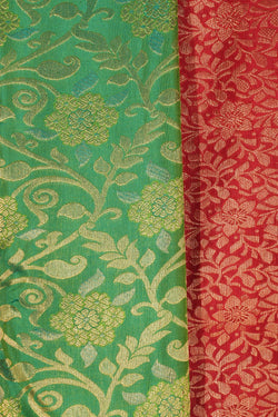 Image of Kanchipattu Brocade Green Saree