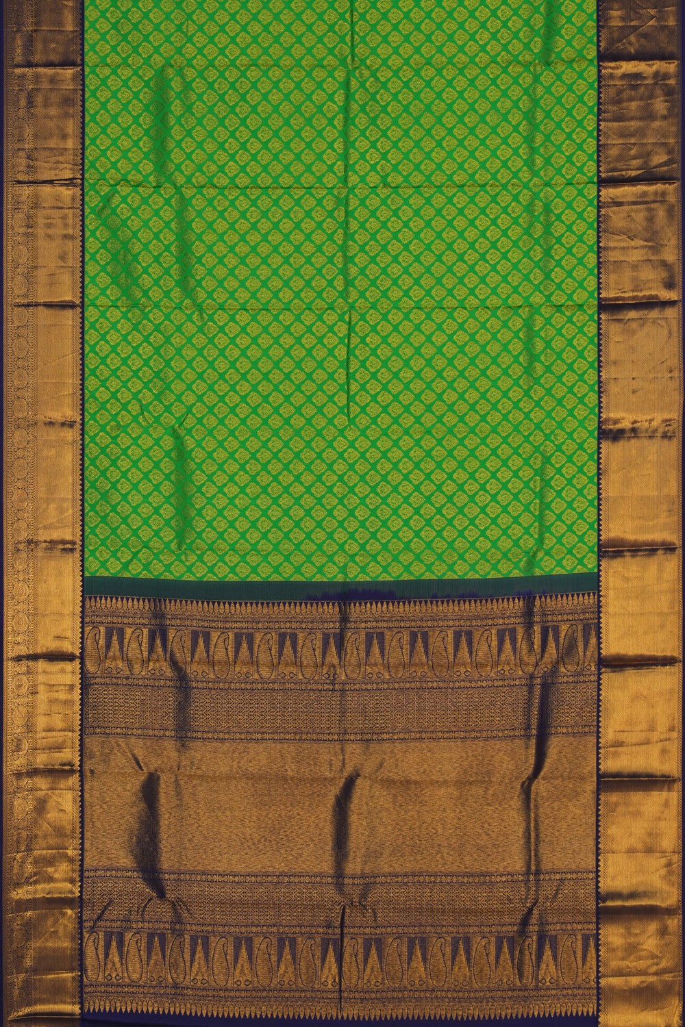 Image of Green Brocade Kanchipattu Saree