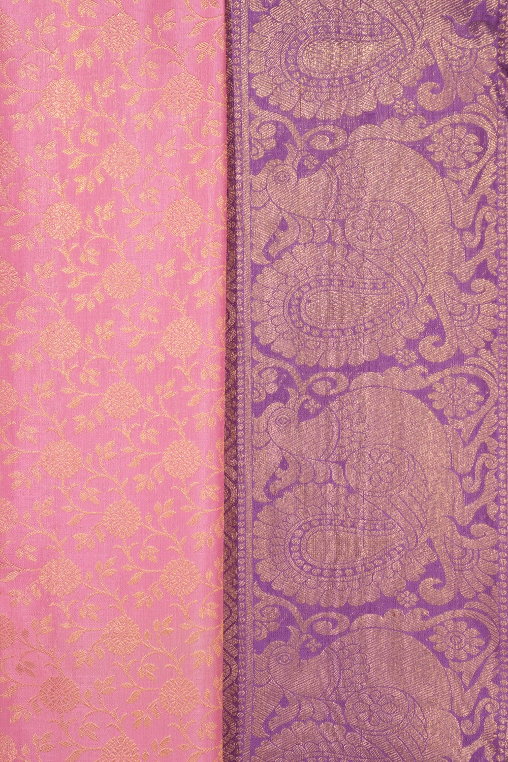 Kanchipattu Brocade Pink Saree