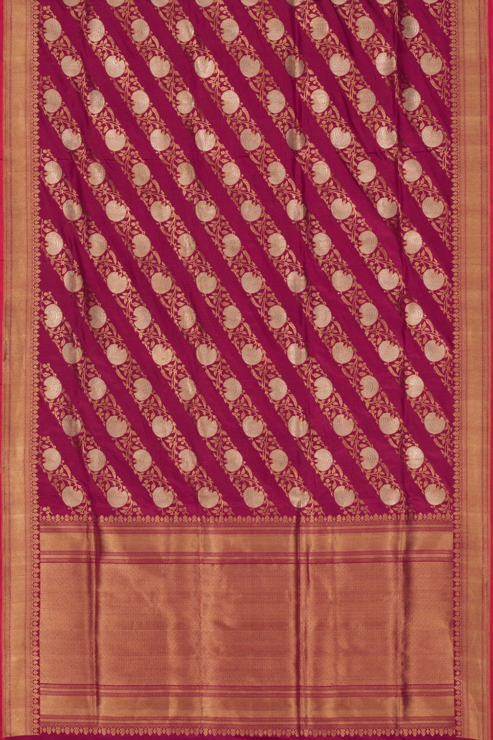 Banarasi Silk Plum-Pink Saree