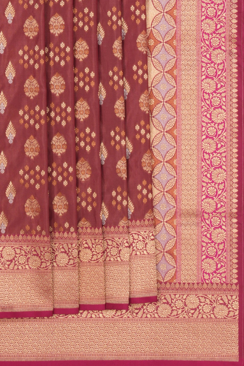 Banarasi Silk Gorgeous Caramel-Brown Saree