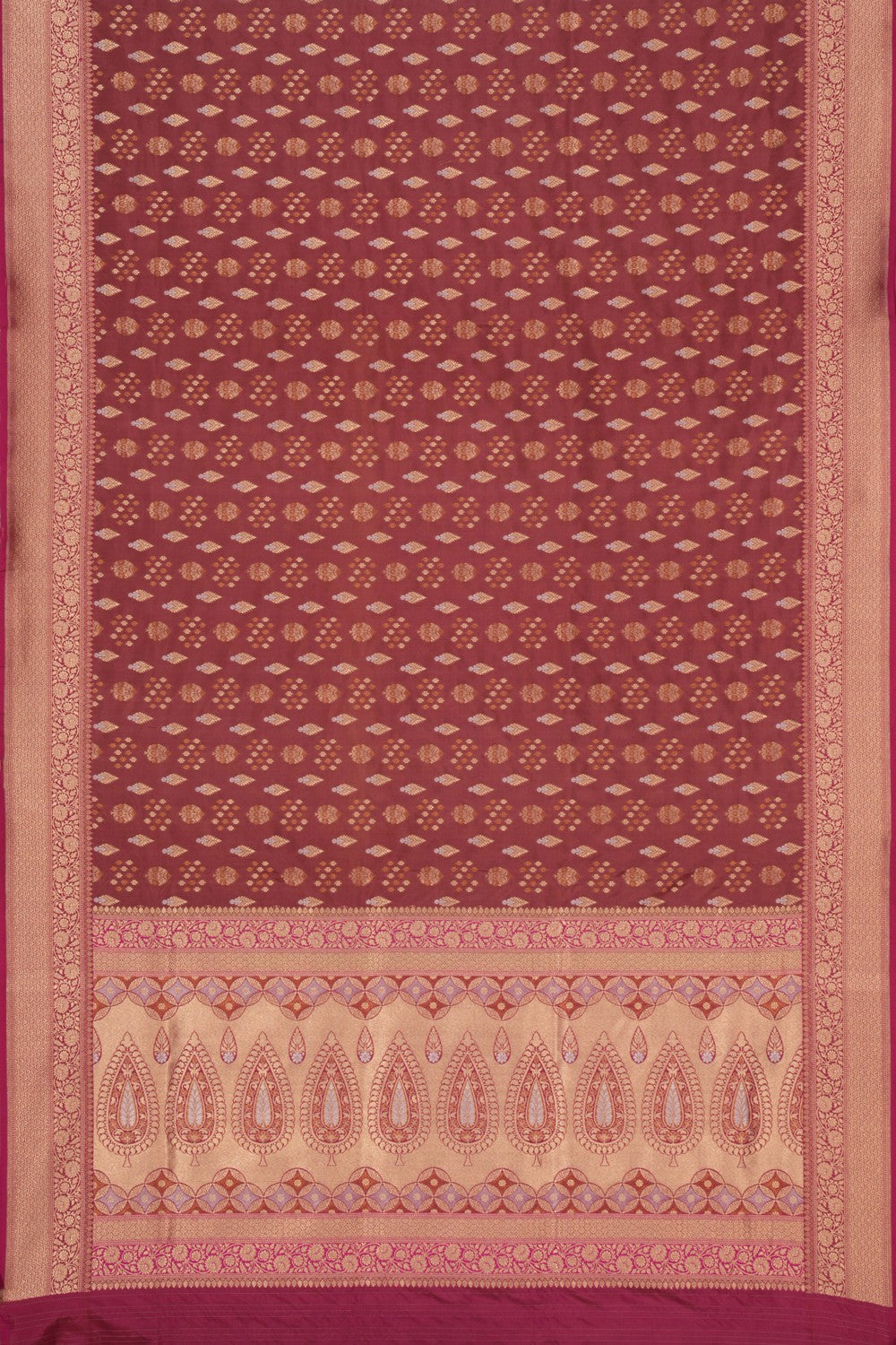 Banarasi Silk Gorgeous Caramel-Brown Saree