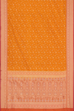 Image of Banarasi Silk Mustard Saree