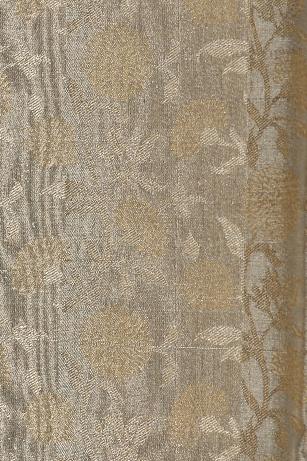 Image of Silver Tissue Brocade Kanchipattu Saree