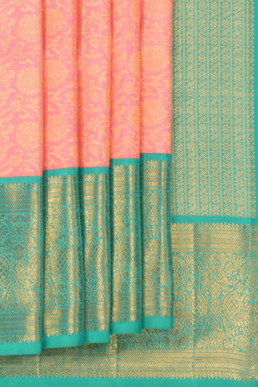 Kanchipattu Brocade Pink Saree