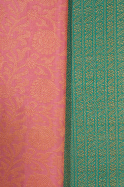 Image of Kanchipattu Brocade Pink Saree