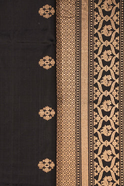 Image of Banarasi Silk Black Saree