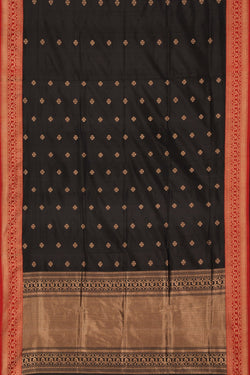 Image of Banarasi Silk Black Saree