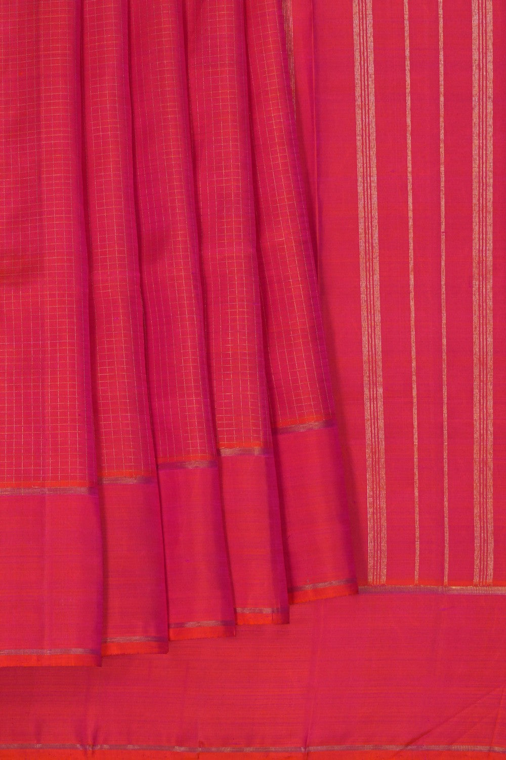 Image of Kanchipuram Silk Pink Saree