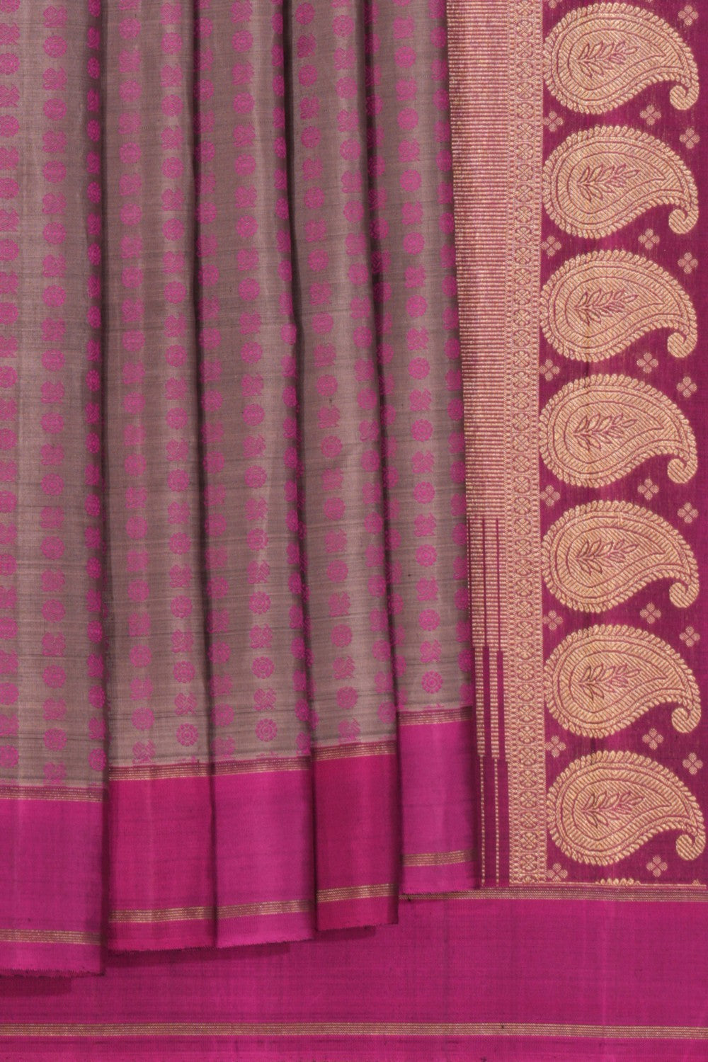 Kanchipuram Silk Grey Saree