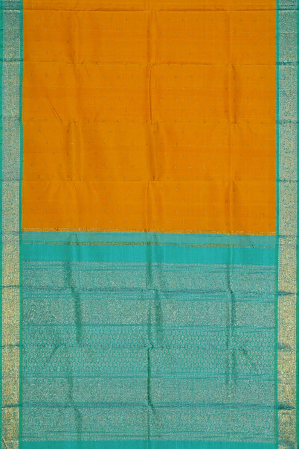 Image of Arani Silk Yellow Saree