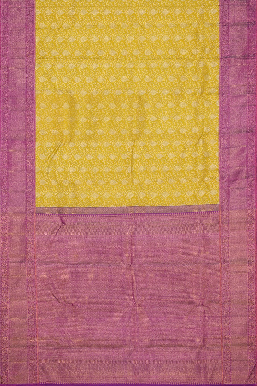 Image of Kanchipuram Silk Spring Green Saree