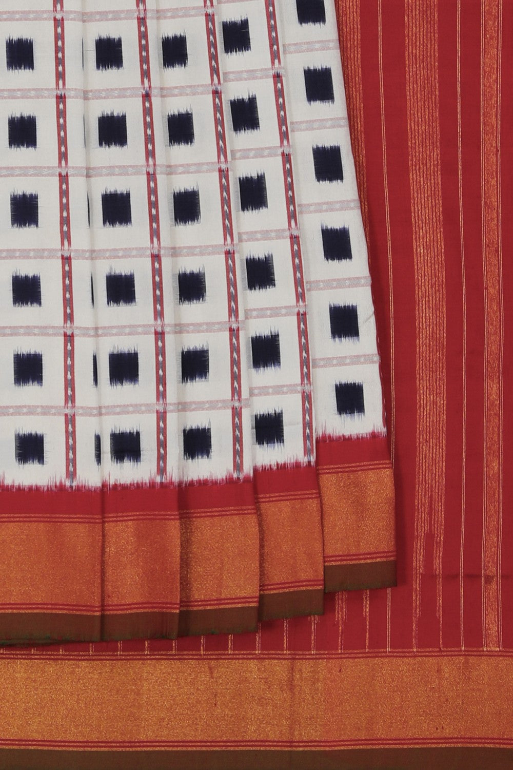 Image of Pochampally Ikat Silk Saree