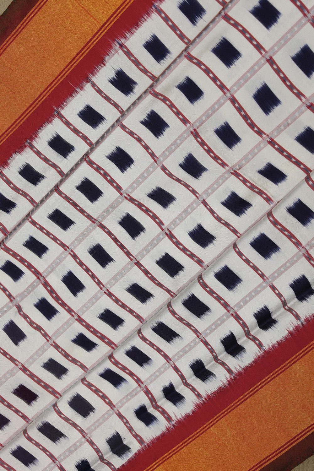 Image of Pochampally Ikat Silk Saree