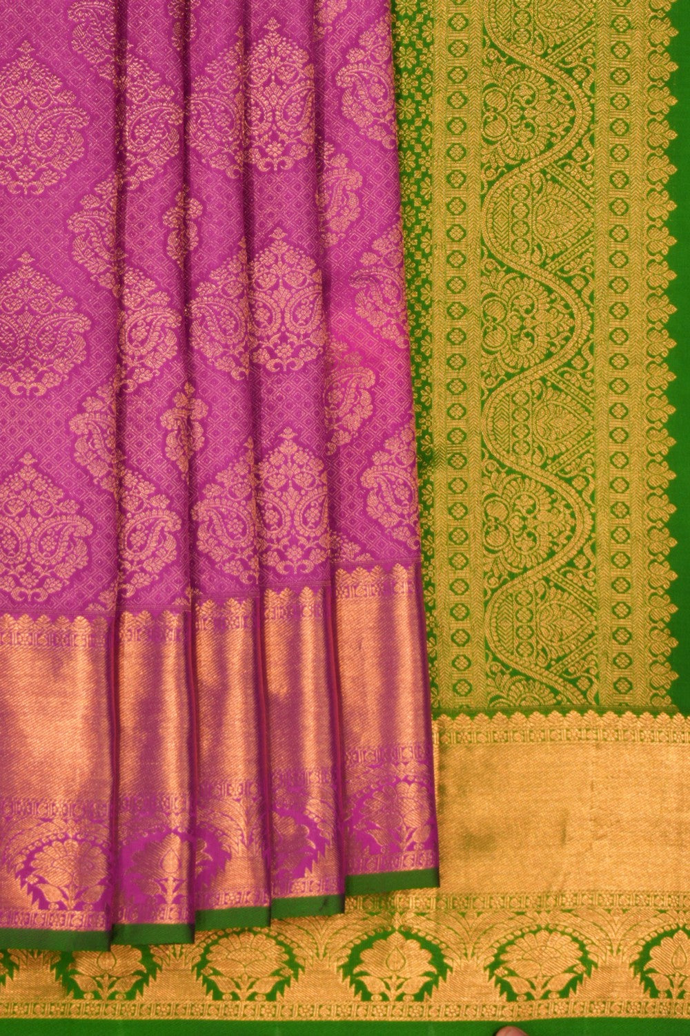 Kanchipattu Brocade Purple Saree