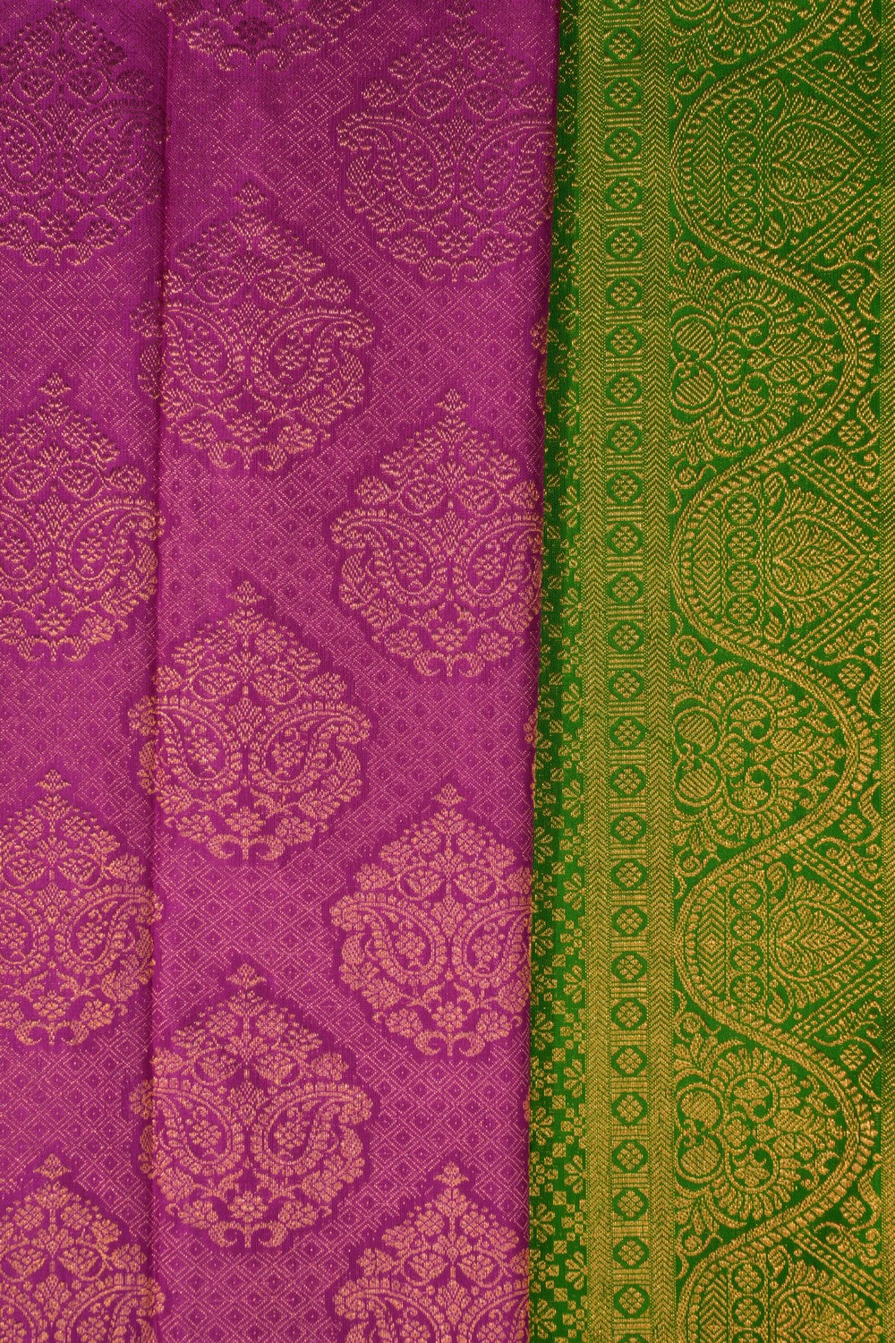 Image of Kanchipattu Brocade Purple Saree