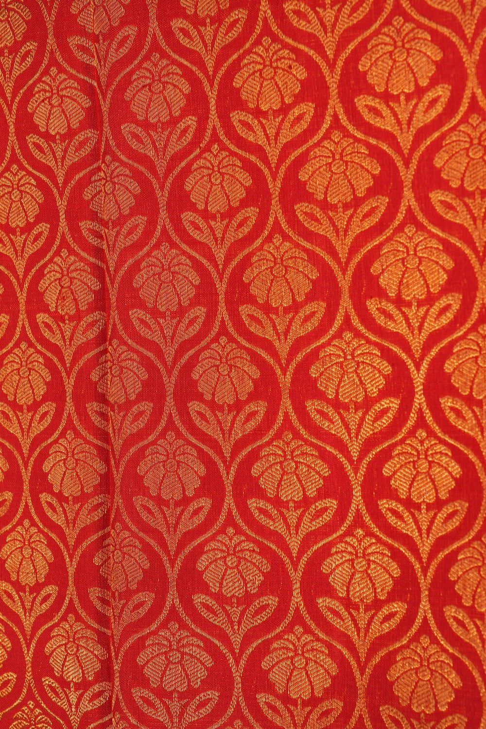 Image of Red Brocade Kanchipattu Saree