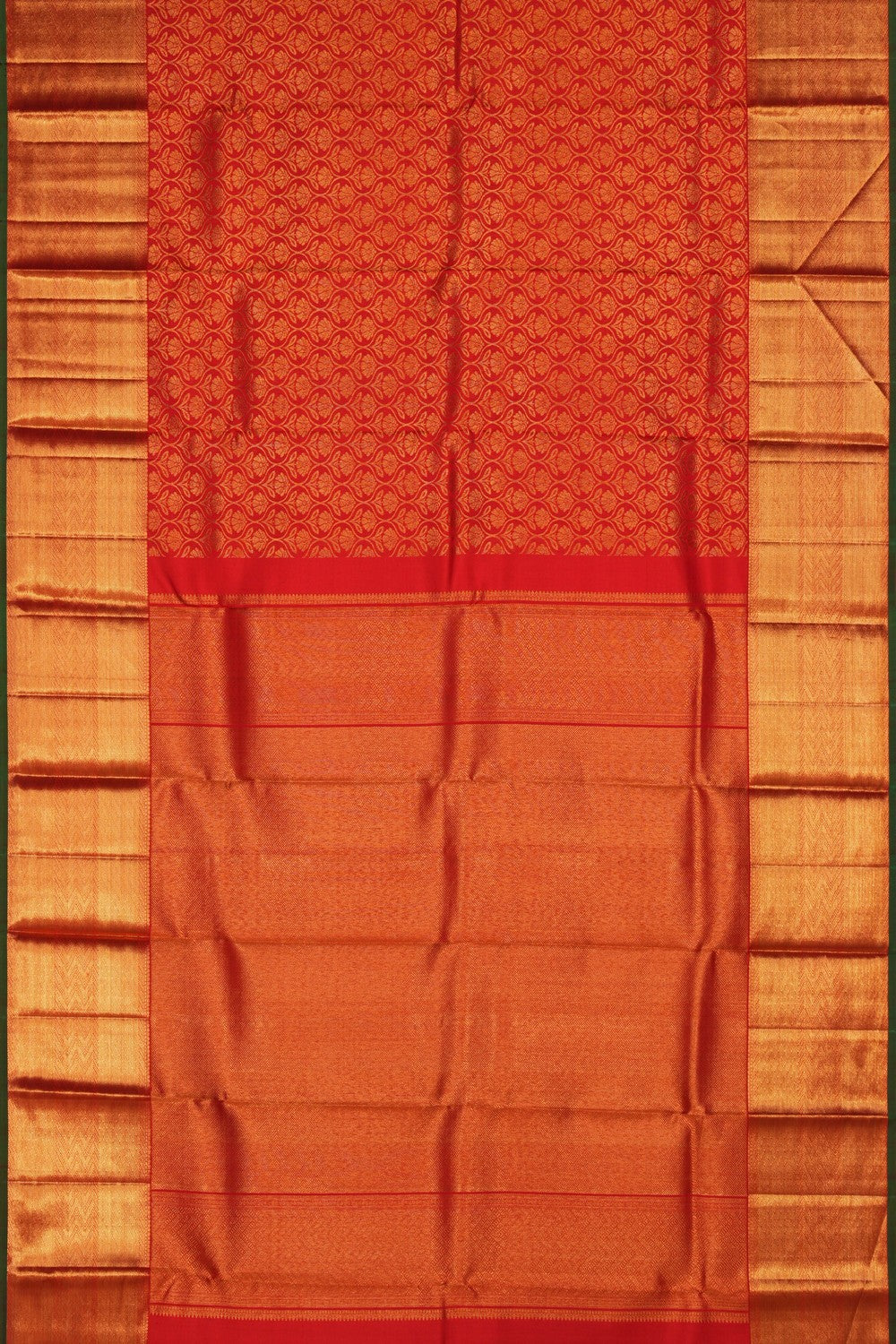 Image of Red Brocade Kanchipattu Saree