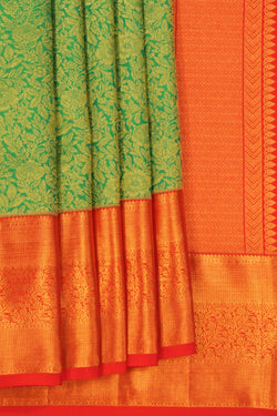 Image of Kanchipattu Brocade Green Saree