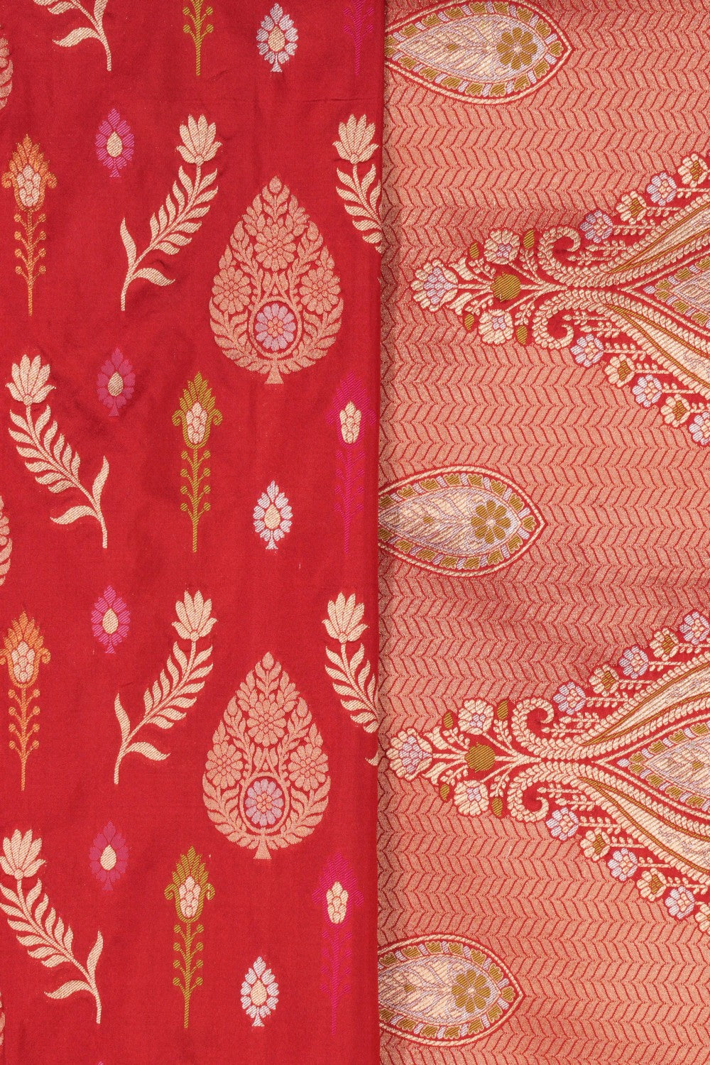 Banarasi Silk Red Saree