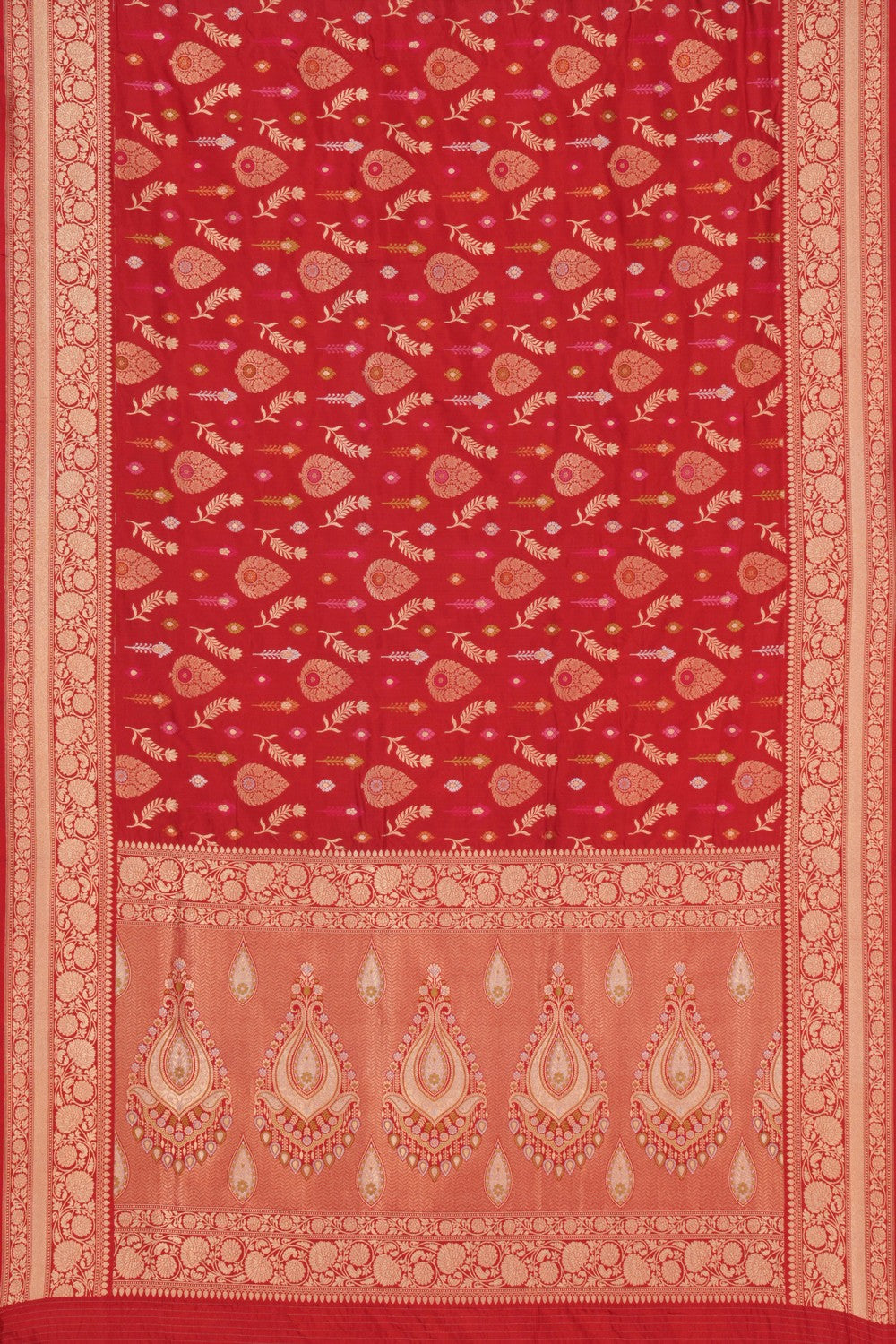 Banarasi Silk Red Saree