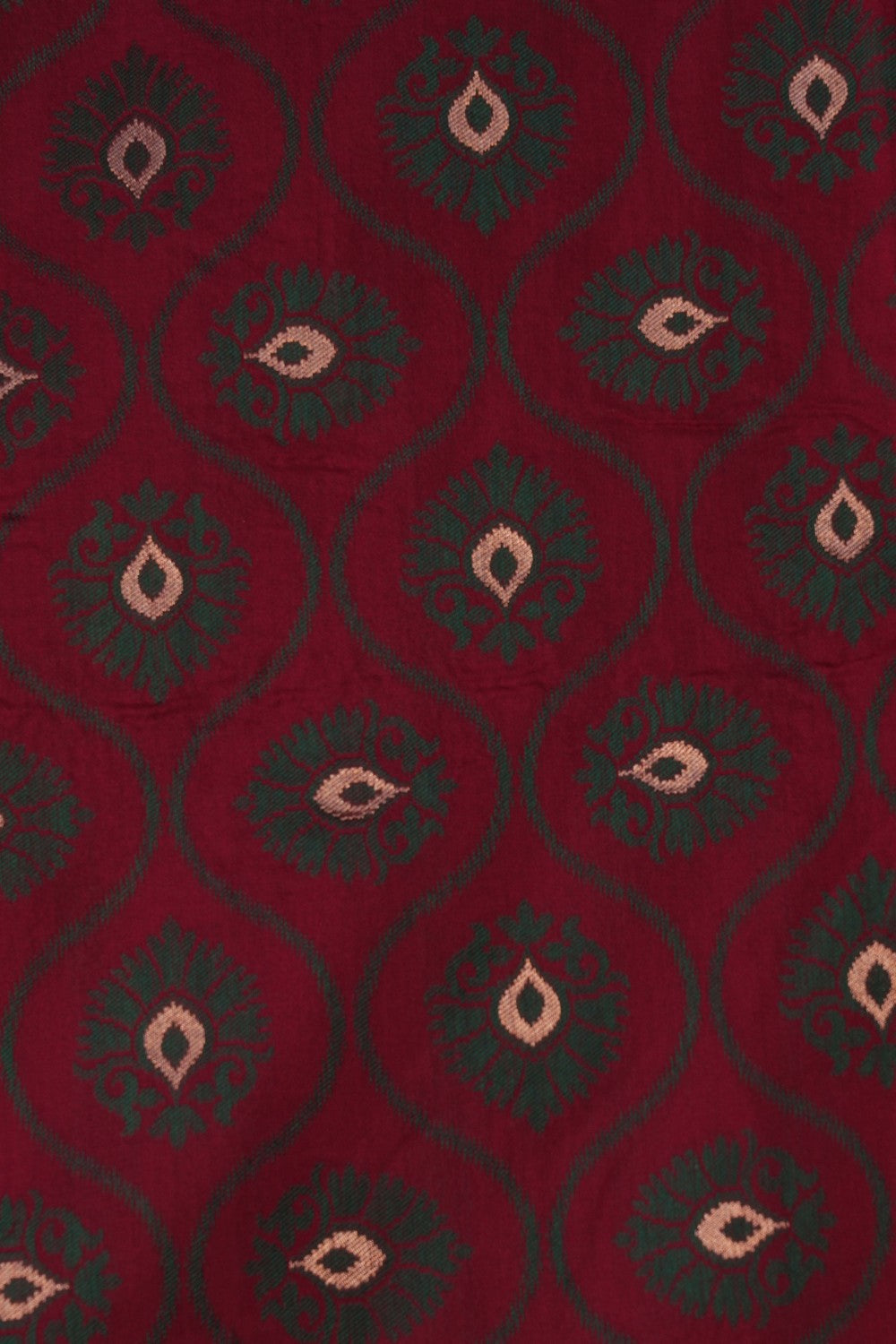 Image of Banarasi Brocade Silk Maroon Saree