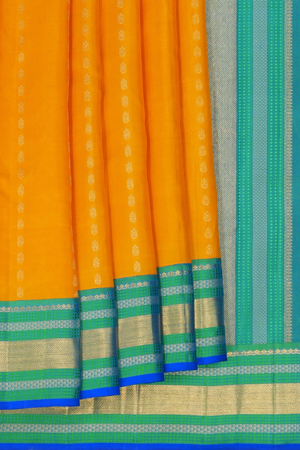 Image of Arani Silk Yellow Saree