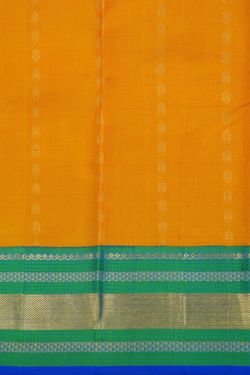 Image of Arani Silk Yellow Saree