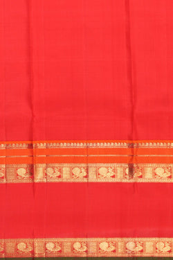 Image of Kanchipuram Silk Bottle Green Saree