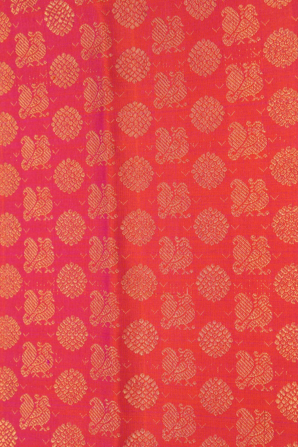Image of Fuchsia-Pink Brocade Kanchipattu Saree