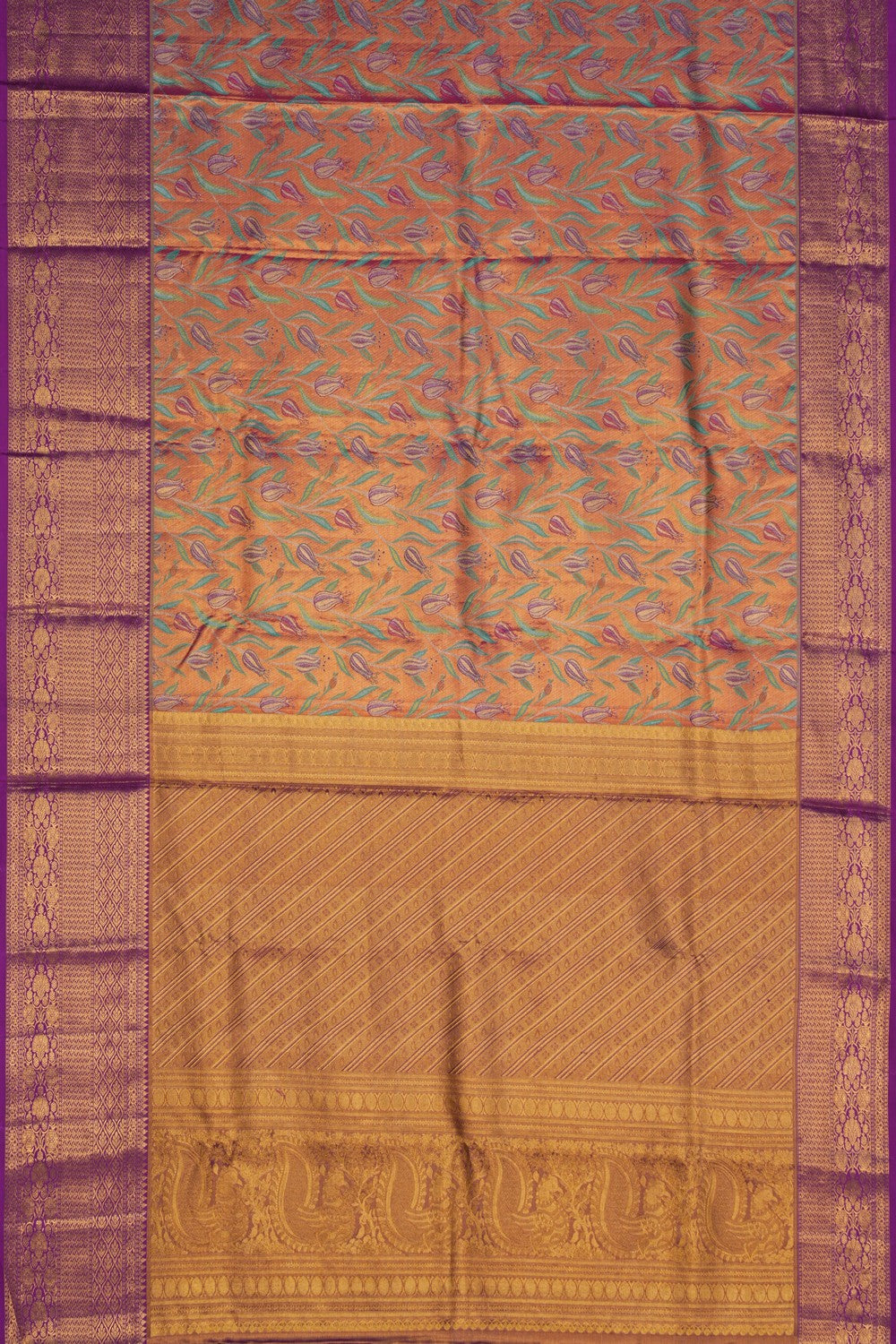 Image of Tissue Brocade Kanchipattu Saree