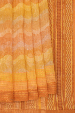 Image of Tussar Silk Kantha Embroidery Saree