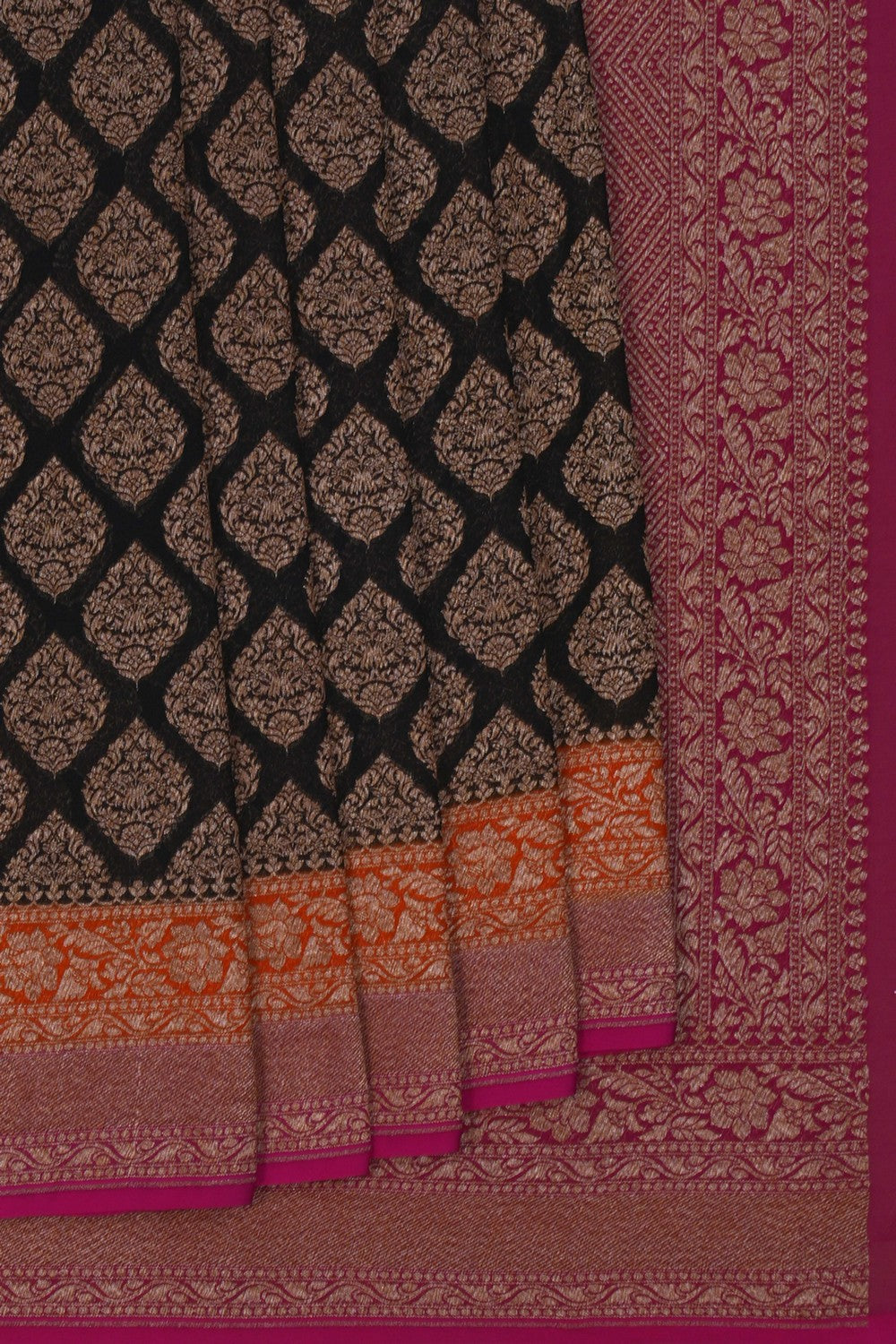 Image of Banarasi Georgette Black Saree