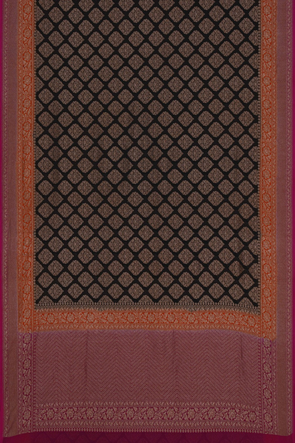 Image of Banarasi Georgette Black Saree