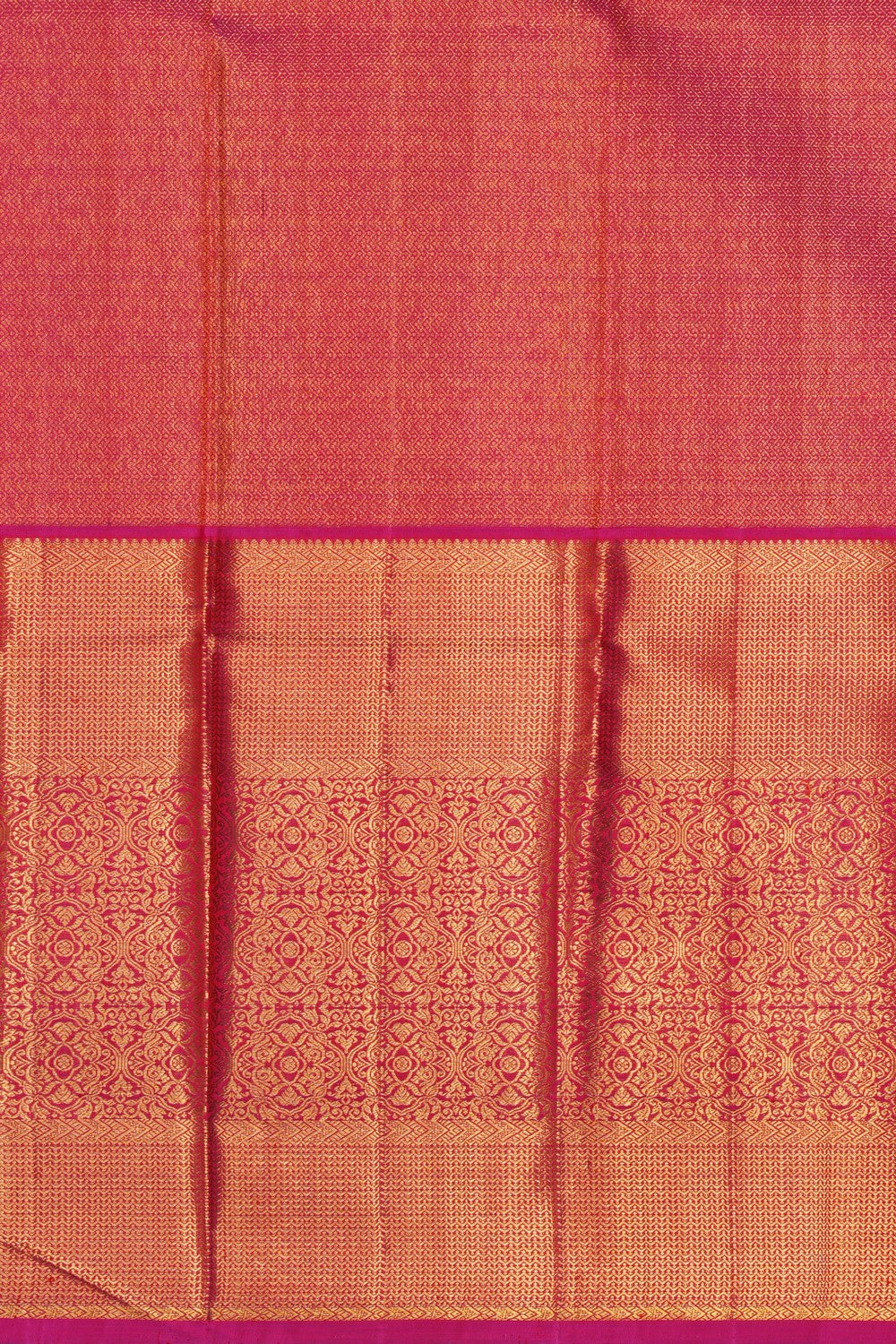 Image of Yellow Tissue Brocade Kanchipattu Saree