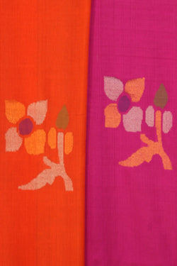 Image of Uppada Silk Fuchsia-Pink Saree