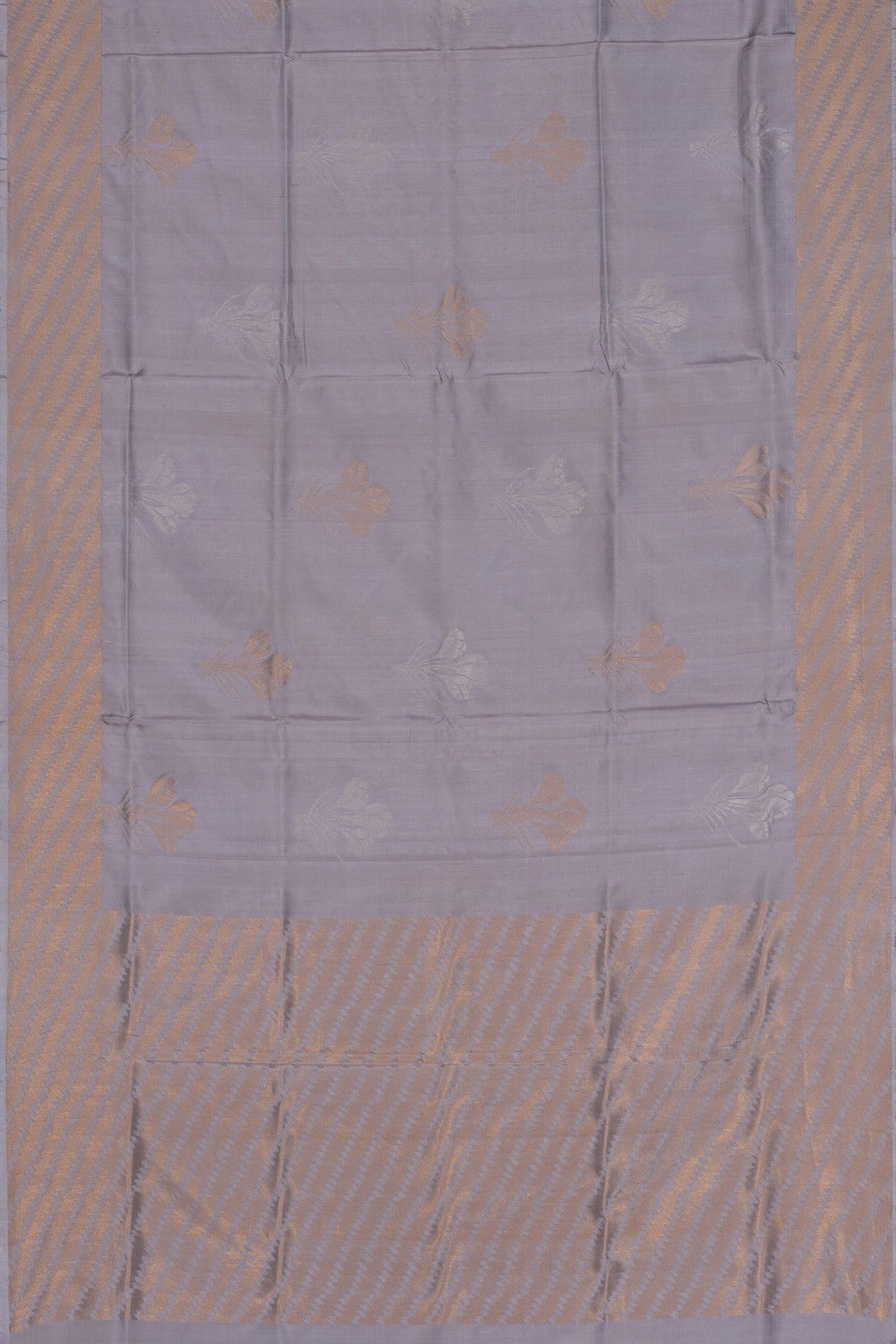 Image of Uppada Silk Grey Saree